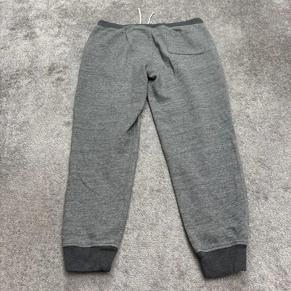 J.Crew Knit Goods Sim Fit Jogger Sweatpants Mens Large Gray Zip Pocket Casual